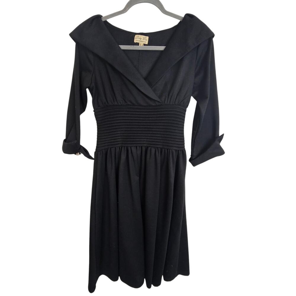 Lindy Bop Dress 1950s Dress Swing Dress Knee Length Dress Ramona XS Black Women
